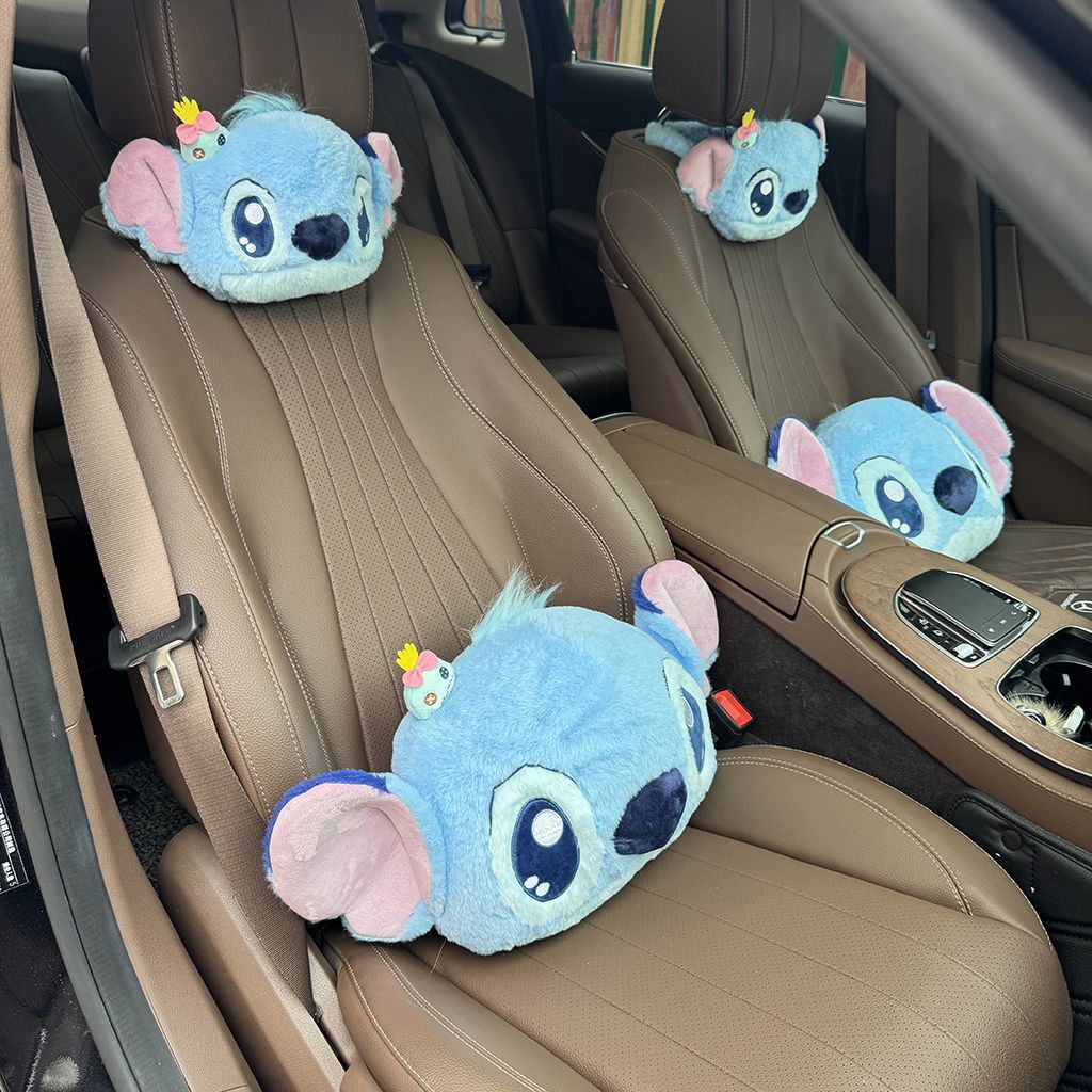 Travel Accessories Pillow - Car Neck Pillow Headrest Cute Stitch