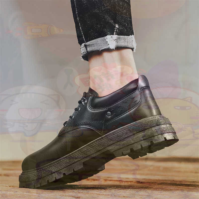 Travel Accessories As Gifts - Dark Natural Leather Fashion Trainers Tennis