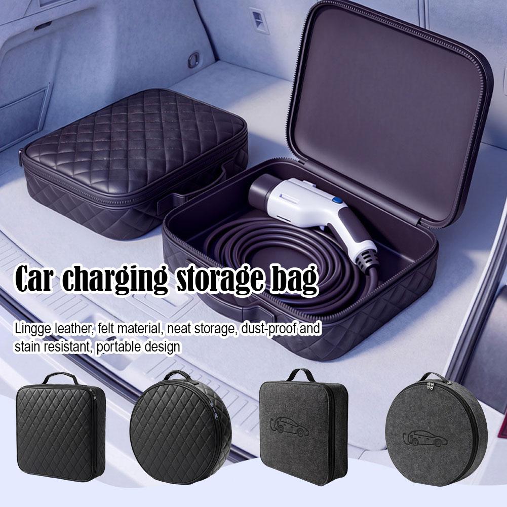 Travel Accessories For Car - EV Car Charging Cable Storage Bag