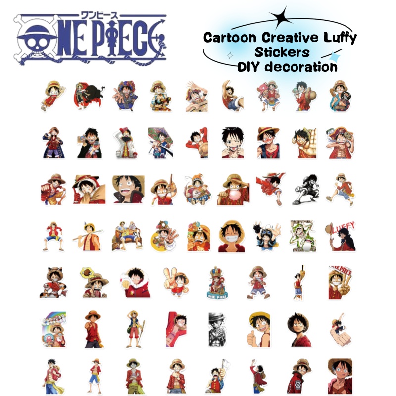Sticker Luggage Decorative - One Piece anime character Luffy cartoon