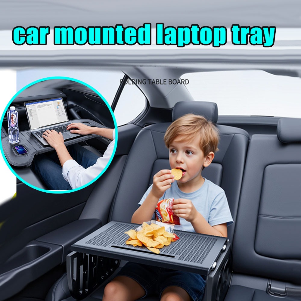 Travel Accessories For Car - Car Laptop Tray Foldable Steering Wheel