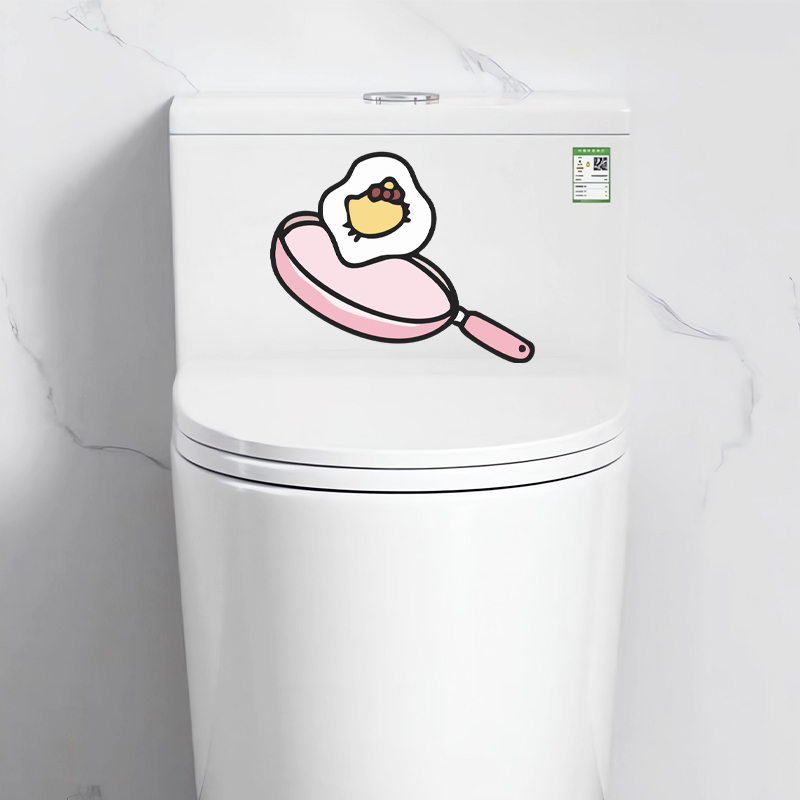 Cute Sanrio Hello Kitty Toilet - Sticker Luggage Decorative 评论和价格