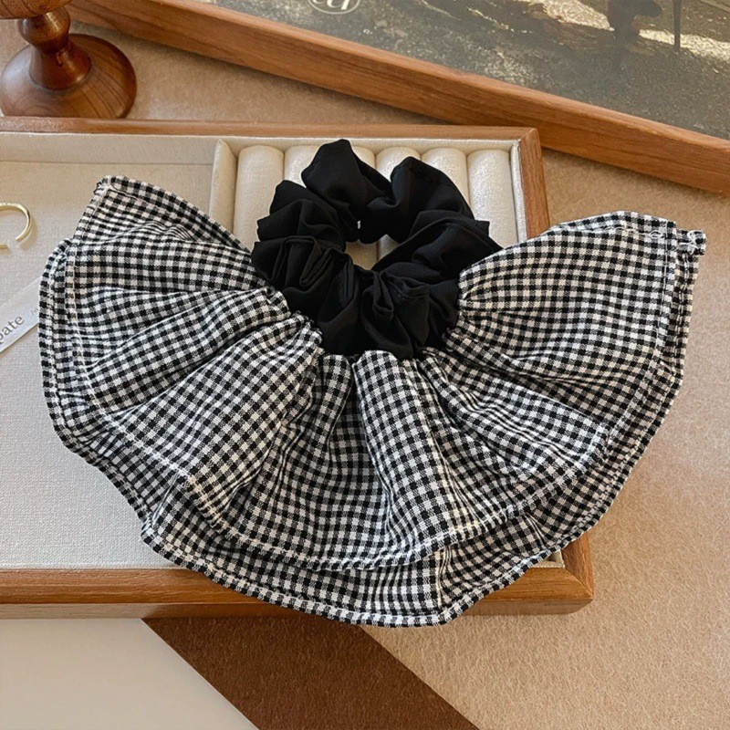 Extra Large Plaid Hair Ties El - Travel Accessories High End 评论和价格