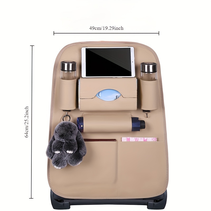 PU Leather Car Seat Organizer  - Car Seat Travel Bag 评论和价格