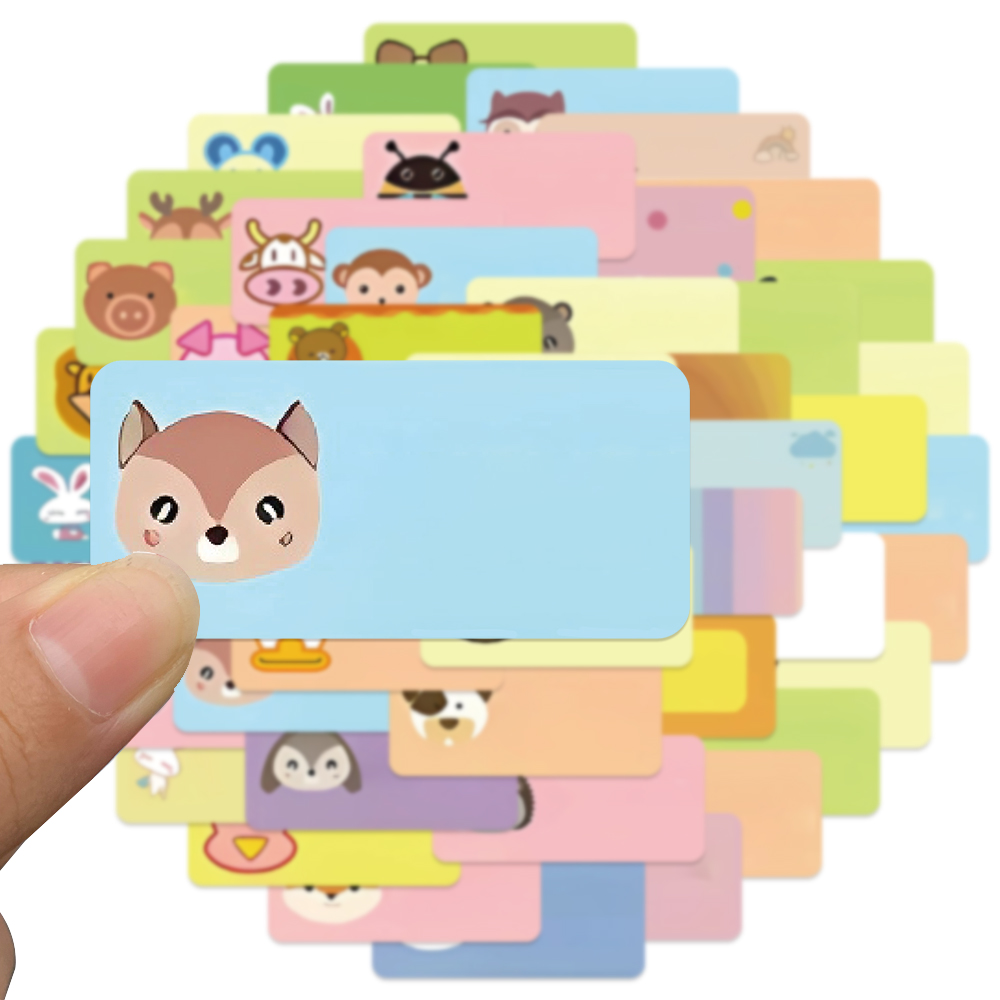 50pcs Cartoon Name Sticker Cut - Sticker Luggage Decorative 评论和价格