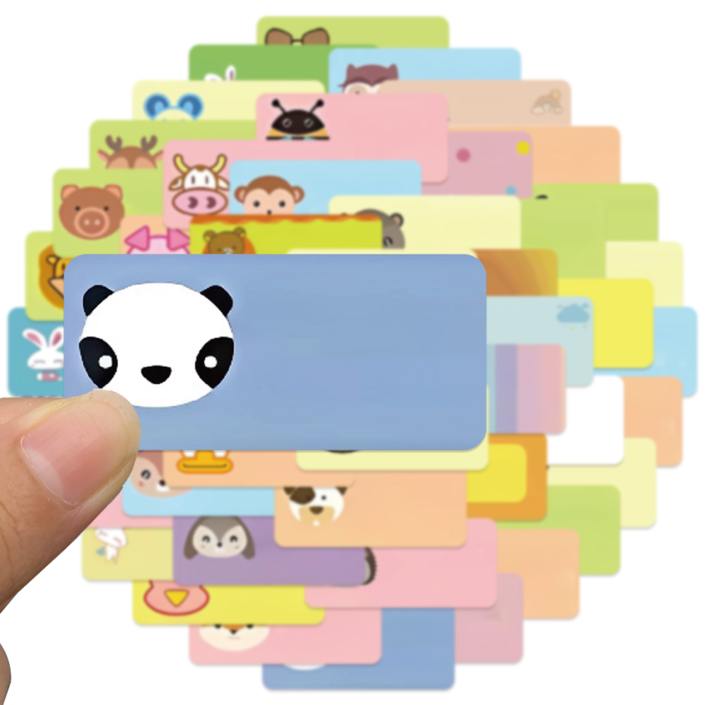 50pcs Cartoon Name Sticker Cut - Sticker Luggage Decorative 评论和价格