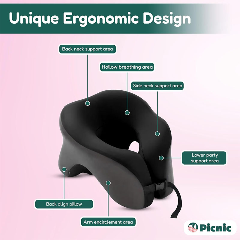 1pc Memory Foam U-shaped Pillo - Travel Accessories Pillow 评论和价格