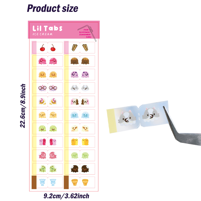 22/44pcs Cute ice cream Themed - Travel Journal Accessories 评论和价格