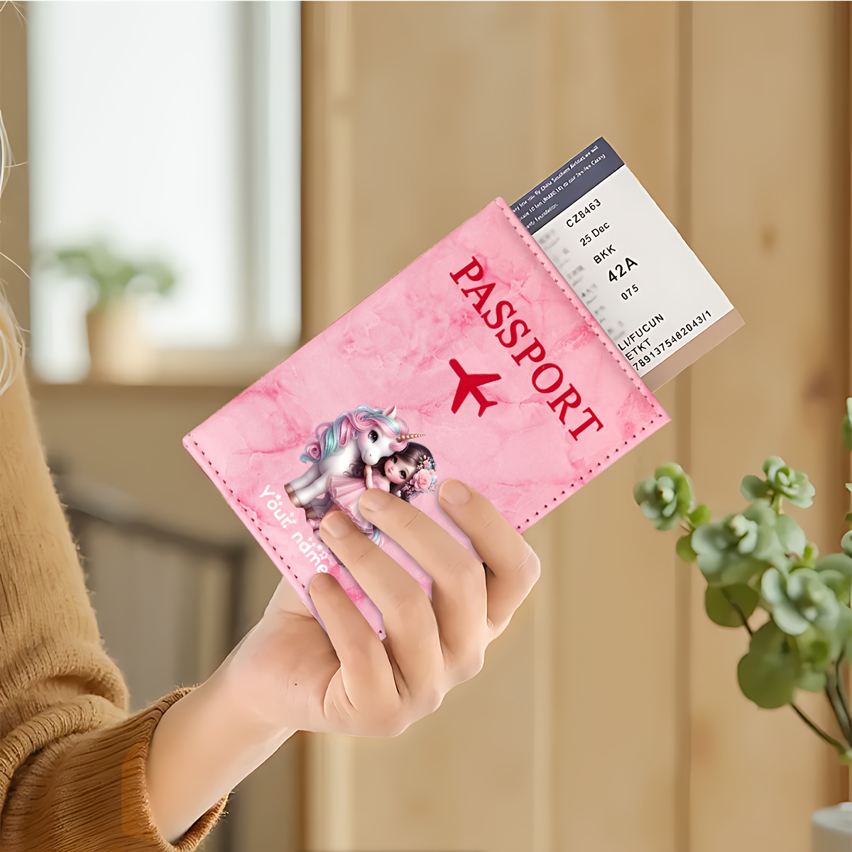 Unicorn Girl Pattern PU Passpo - Travel Accessories Kmart 评论和价格