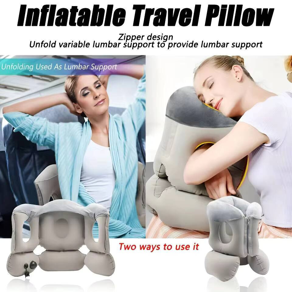 Upgraded Inflatable Air Cushio - Travel Pillow Inflatable 评论和价格