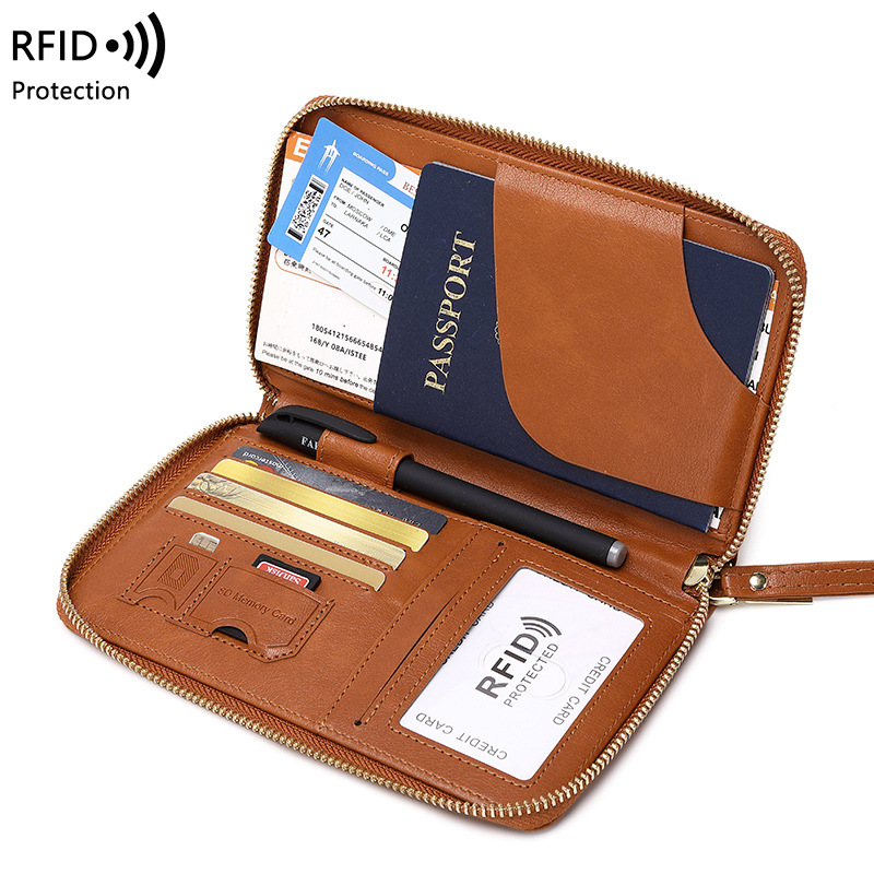 New Leather Passport Cover RFI - Travel Accessories Rfid 评论和价格