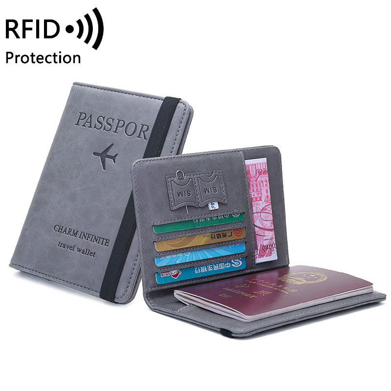 Unisex PU Leather Passport Hol - Travel Accessories Rfid 评论和价格