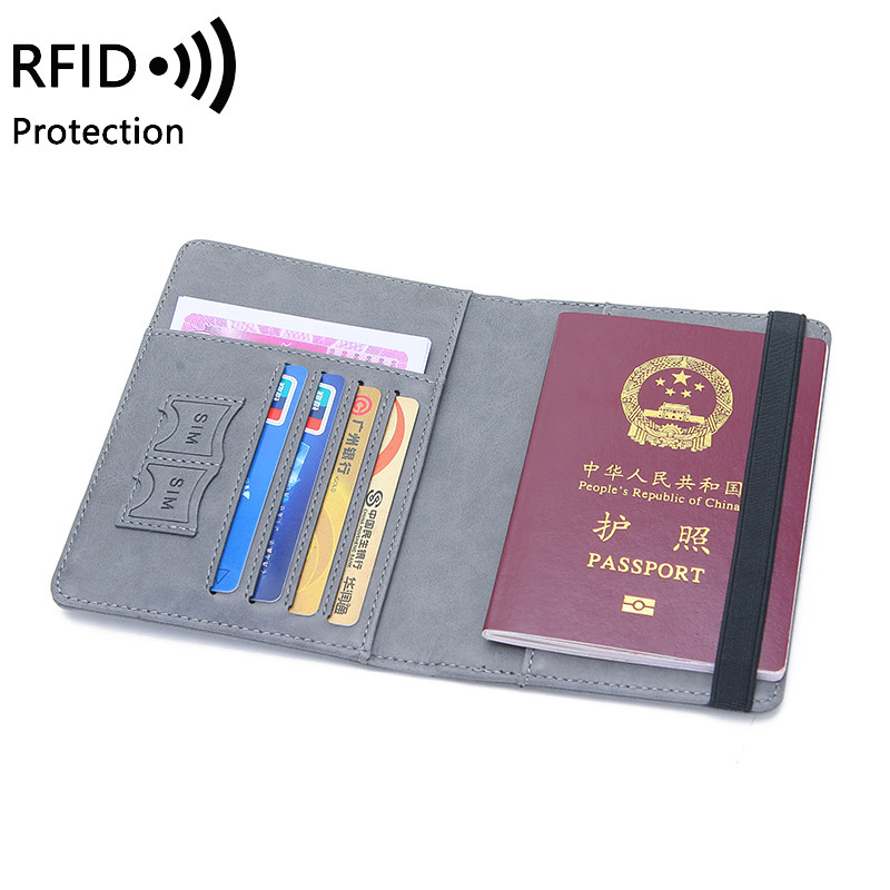 Unisex PU Leather Passport Hol - Travel Accessories Rfid 评论和价格