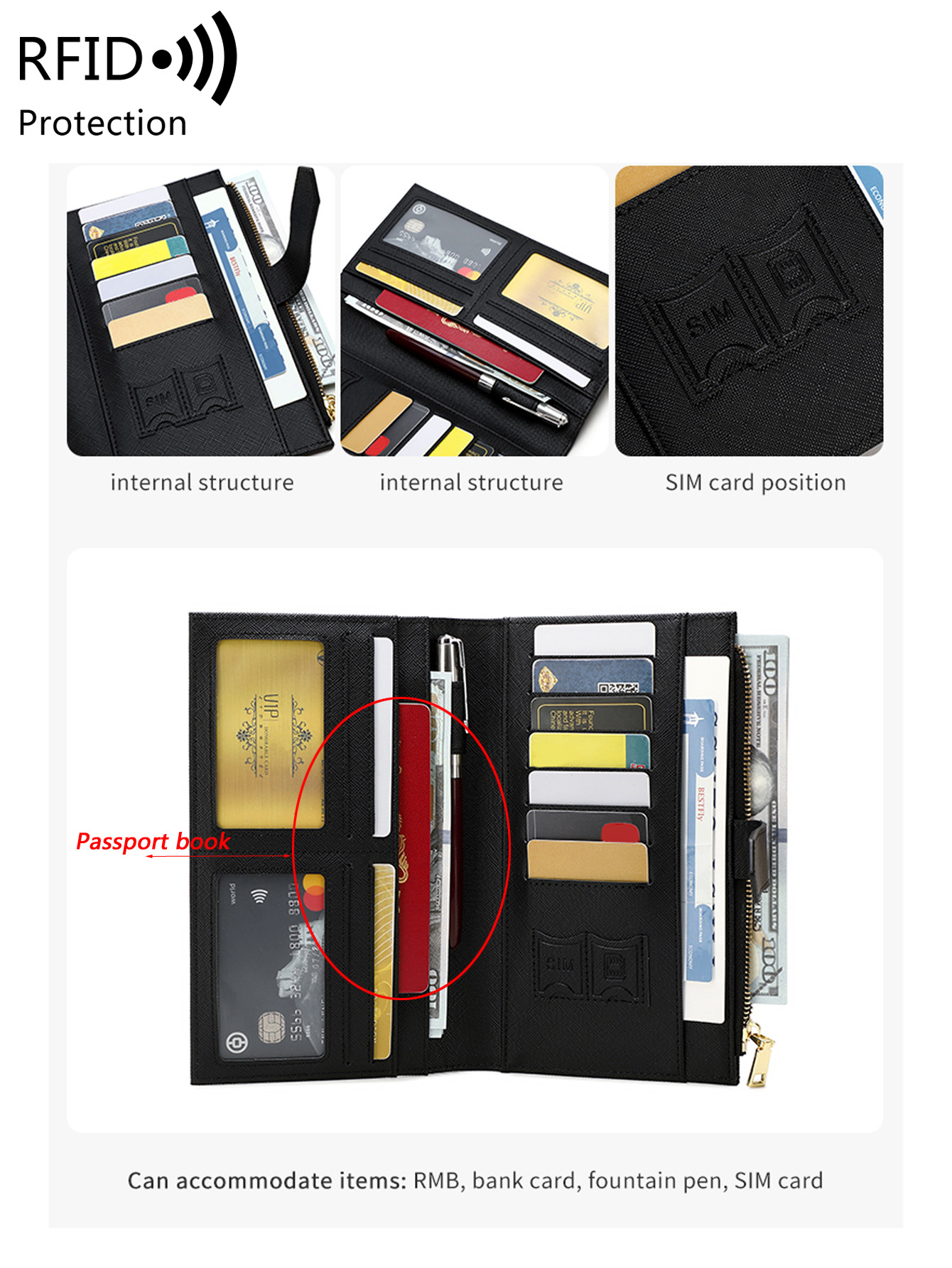 Fashionable PU Leather Airplan - Travel Accessories Rfid 评论和价格
