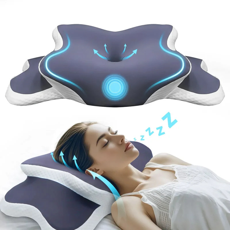 Memory Foam Pillow Cervical Pi - Travel Accessories Pillow 评论和价格