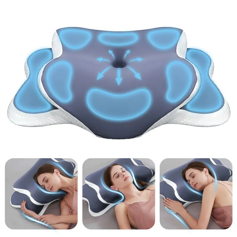Memory Foam Pillow Cervical Pi - Travel Accessories Pillow 评论和价格