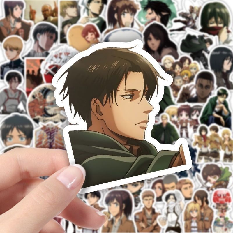 60Pcs Attack on Titan Anime St - Sticker Luggage Decorative 评论和价格