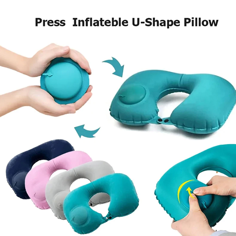 Inflatable Portable Neck Pillo - Travel Pillow Inflatable 评论和价格