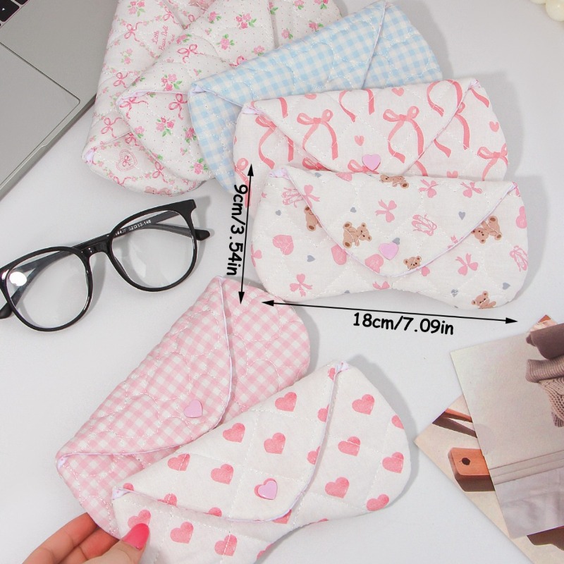 Ins Korean Plaid Fabric Heart  - Travel Accessories Kmart 评论和价格