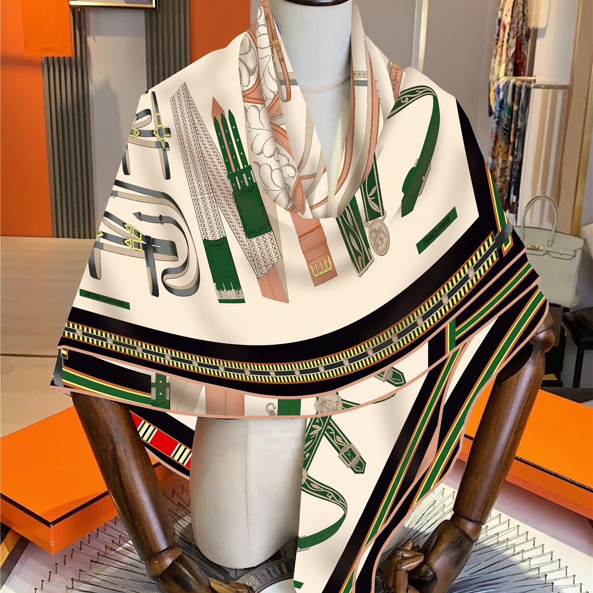 Faux Silk Wool Warm Scarf Wome - Travel Accessories High End 评论和价格