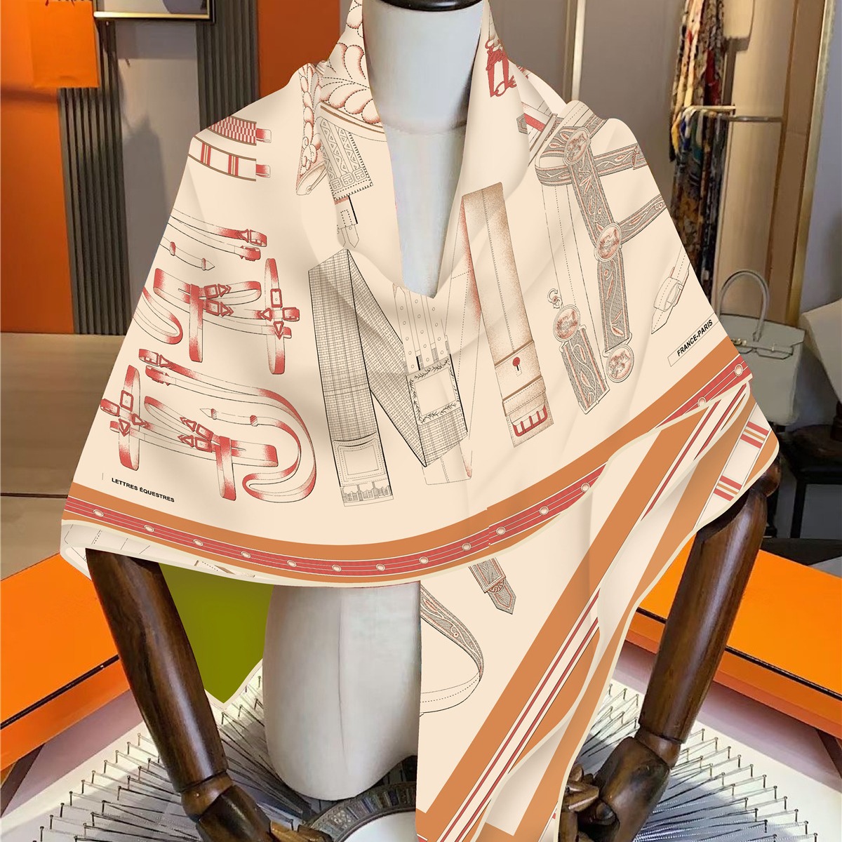 Faux Silk Wool Warm Scarf Wome - Travel Accessories High End 评论和价格