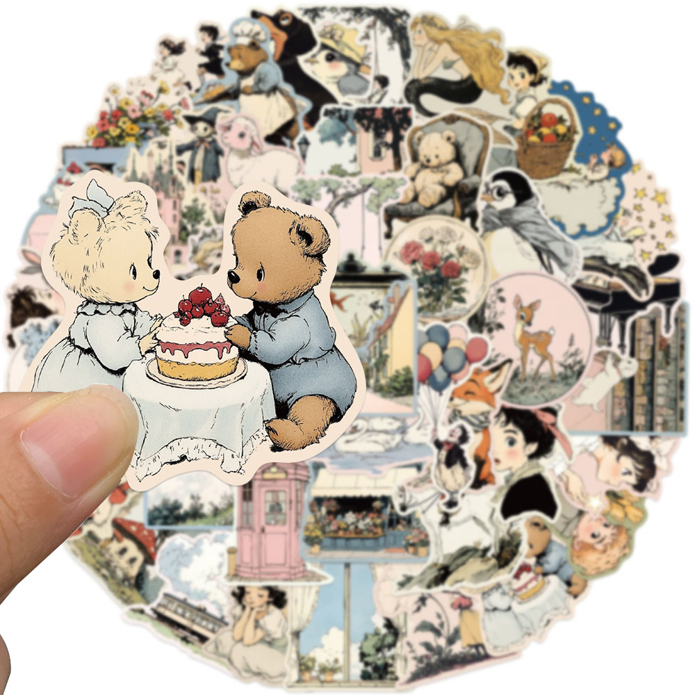 50pcs Comic World Sticker Cart - Sticker Luggage Decorative 评论和价格