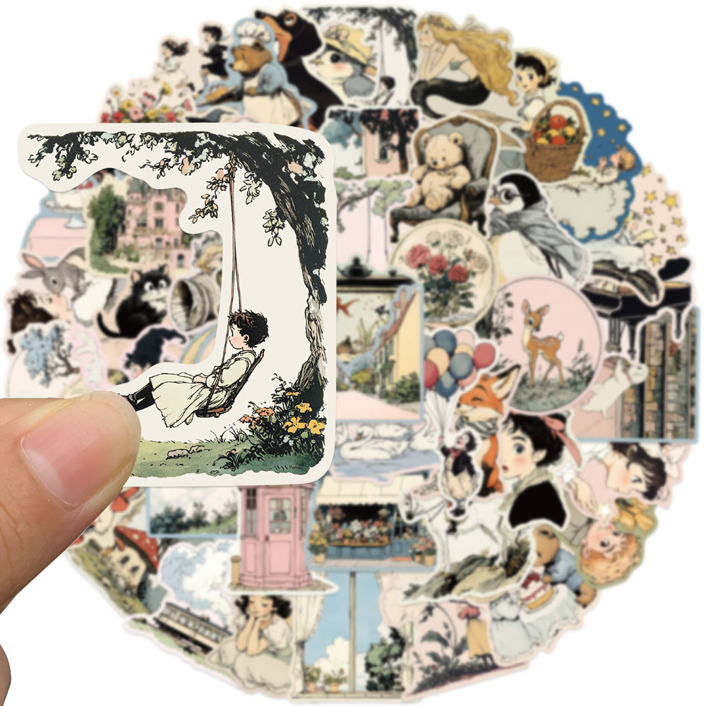 50pcs Comic World Sticker Cart - Sticker Luggage Decorative 评论和价格