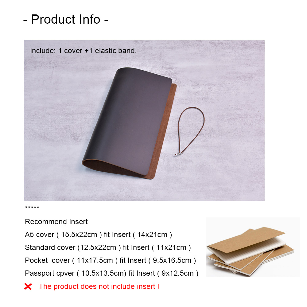 DIY Notebook Cover Crazy Horse - Travel Journal Accessories 评论和价格