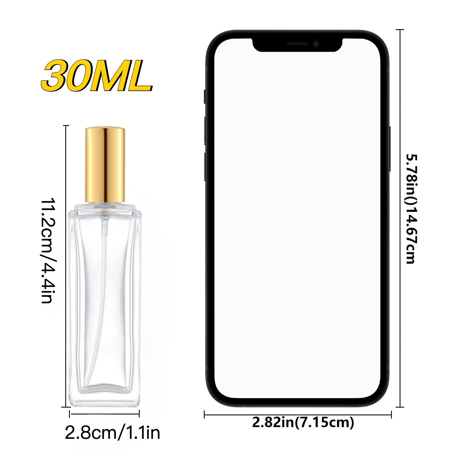 2pcs Perfume Bottle Spray Empt - Travel Accessories High End 评论和价格