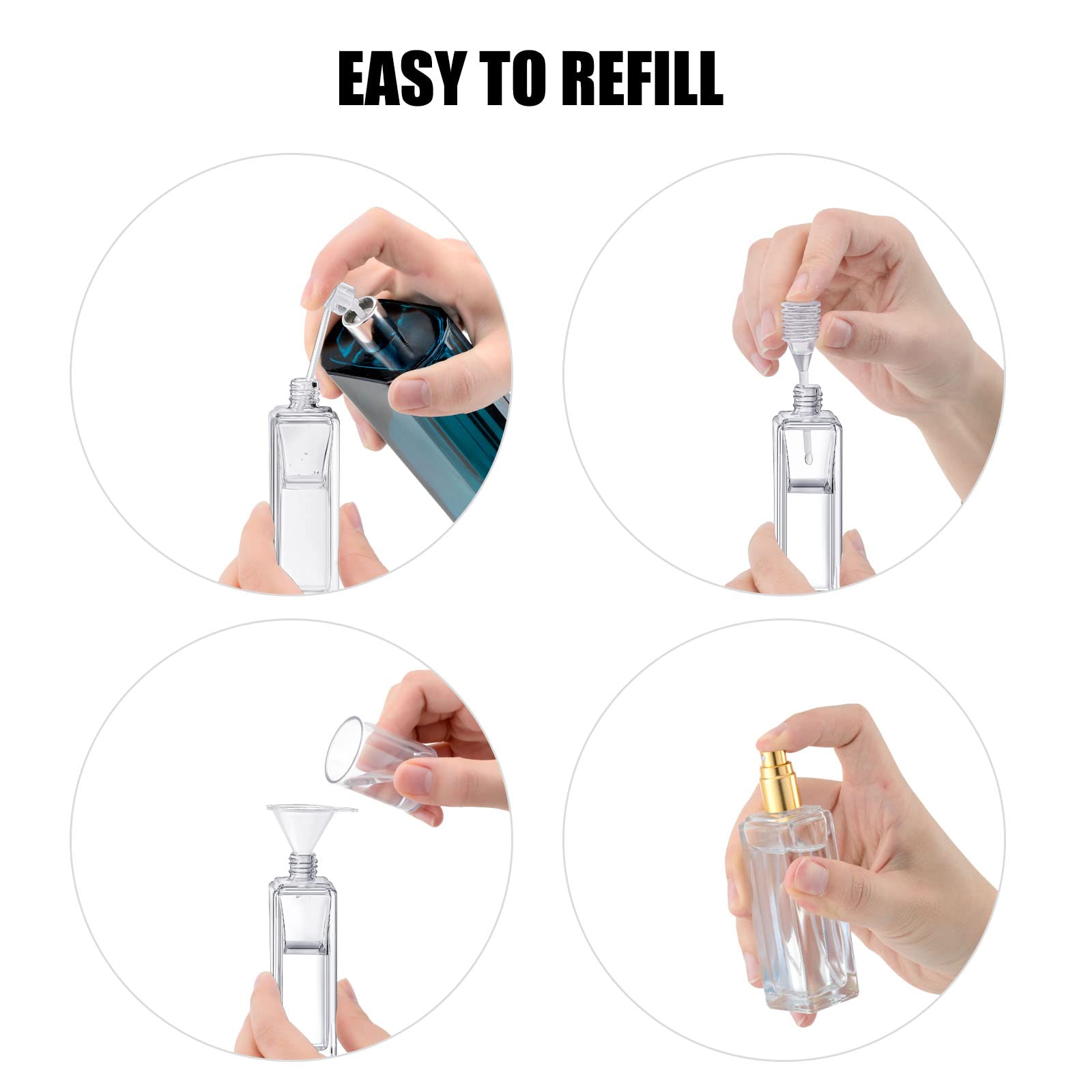 2pcs Perfume Bottle Spray Empt - Travel Accessories High End 评论和价格