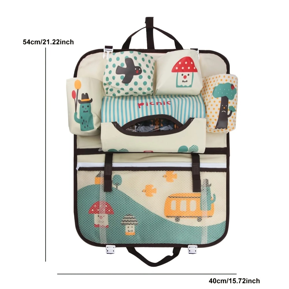 Cartoon Backseat Car Organizer - Car Seat Travel Bag 评论和价格
