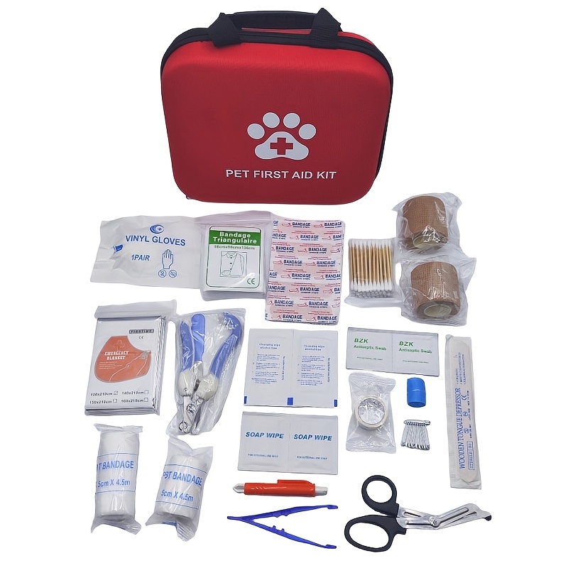 Portable Pet First-Aid Kit, Ca - First Aid Travel Kit 评论和价格