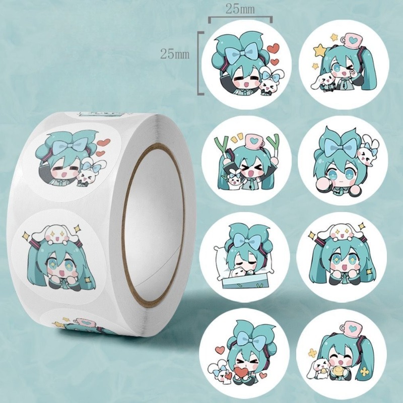 Ins Aesthetic Cute Hatsune Mik - Sticker Luggage Decorative 评论和价格
