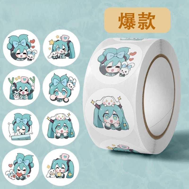 Ins Aesthetic Cute Hatsune Mik - Sticker Luggage Decorative 评论和价格