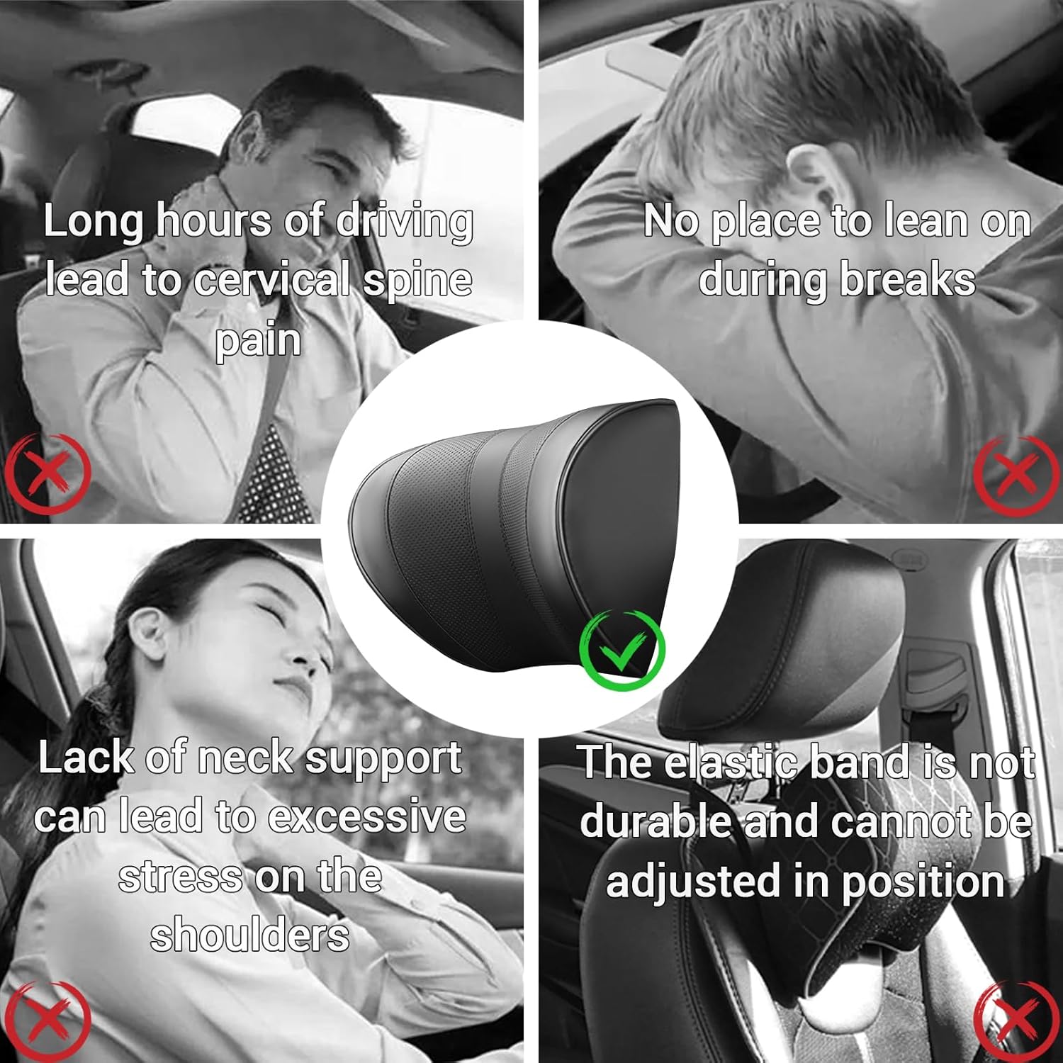 Ergonomic 3-Point Neck Support - Travel Accessories Pillow 评论和价格