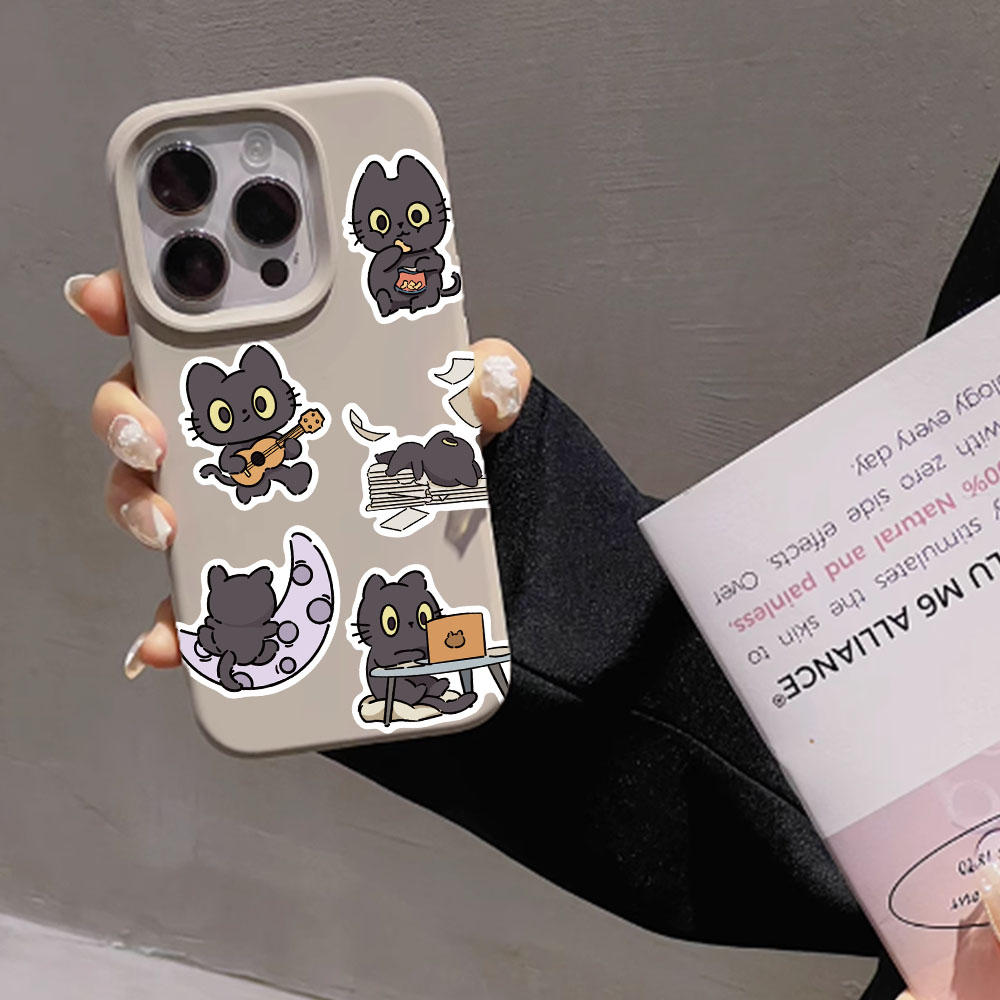 50pcs Naughty Cat Sticker Funn - Sticker Luggage Decorative 评论和价格