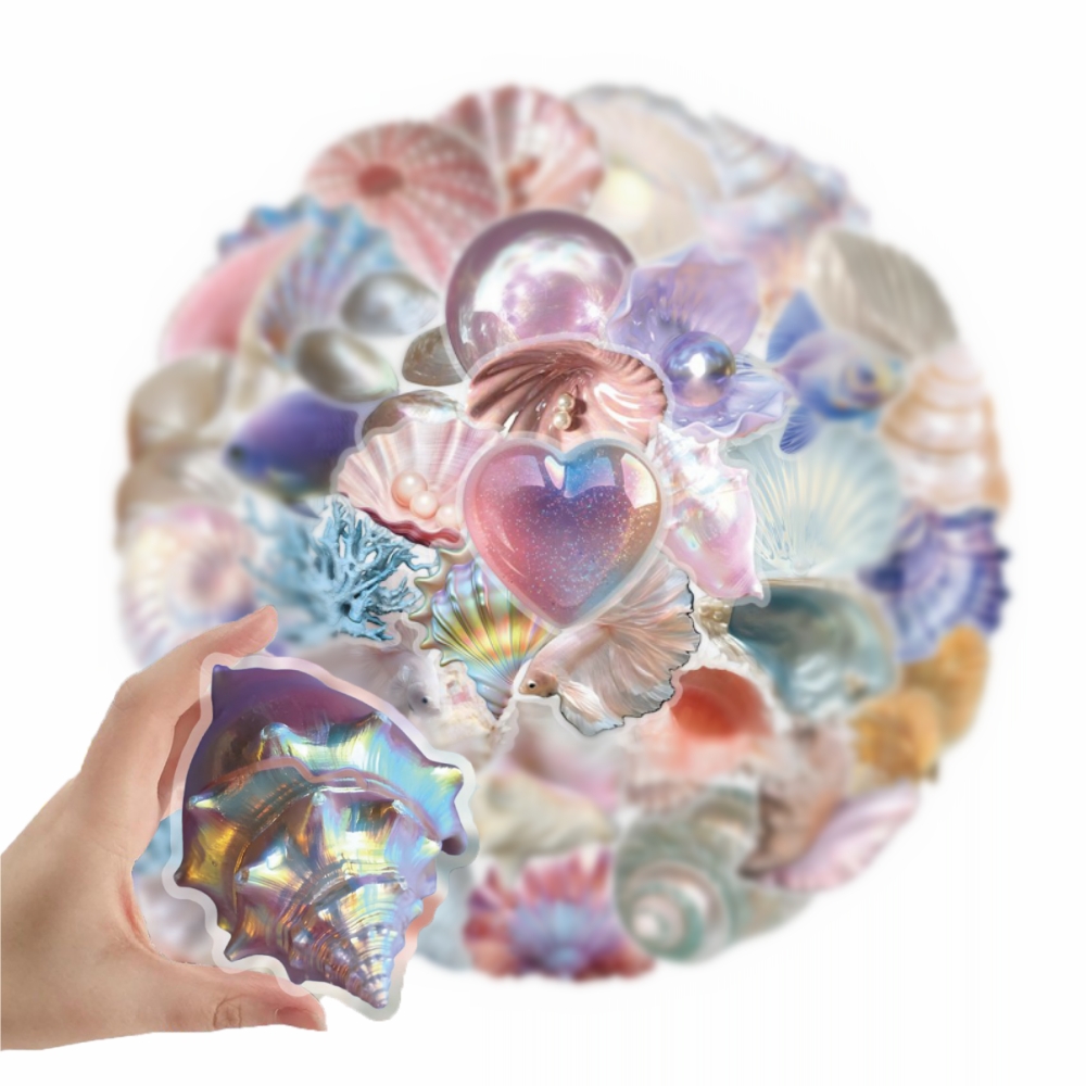 50pcs Cartoon Shell Graffiti S - Sticker Luggage Decorative 评论和价格