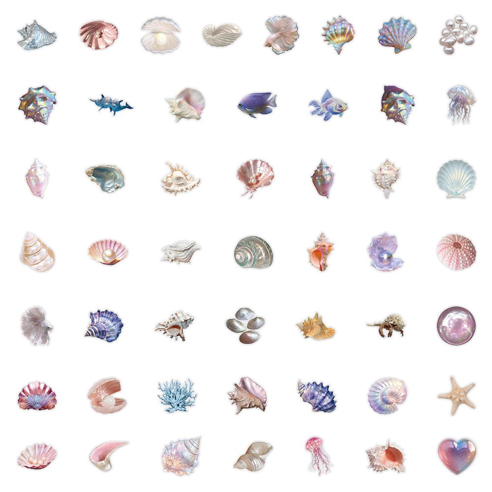 50pcs Cartoon Shell Graffiti S - Sticker Luggage Decorative 评论和价格
