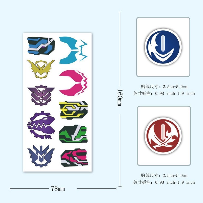 60 Sheets Kamen Rider Logo Sti - Sticker Luggage Decorative 评论和价格
